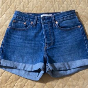 Levi’s wedgie denim shorts